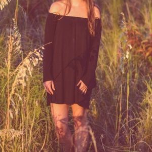 Express Black off the shoulder dress